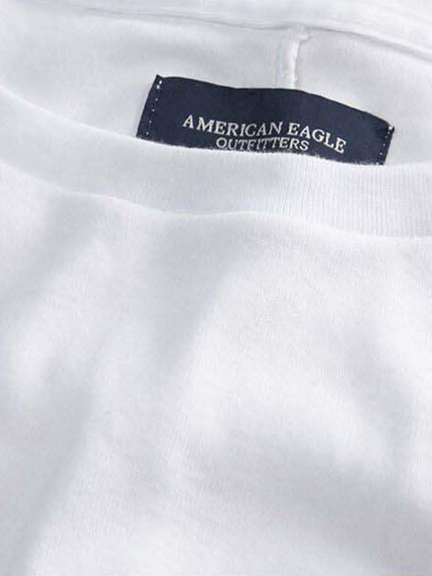 American Eagle Outfitters White Plain T-Shirt