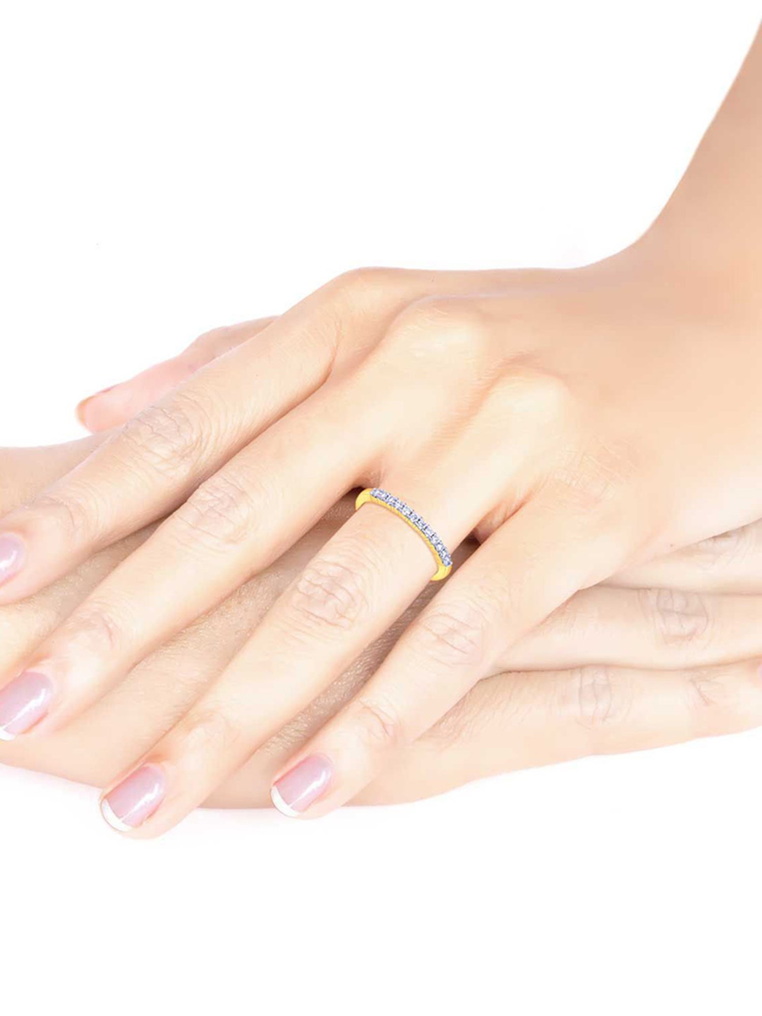 Malabar Gold and Diamonds 18k Rose Diamond Ring for Women