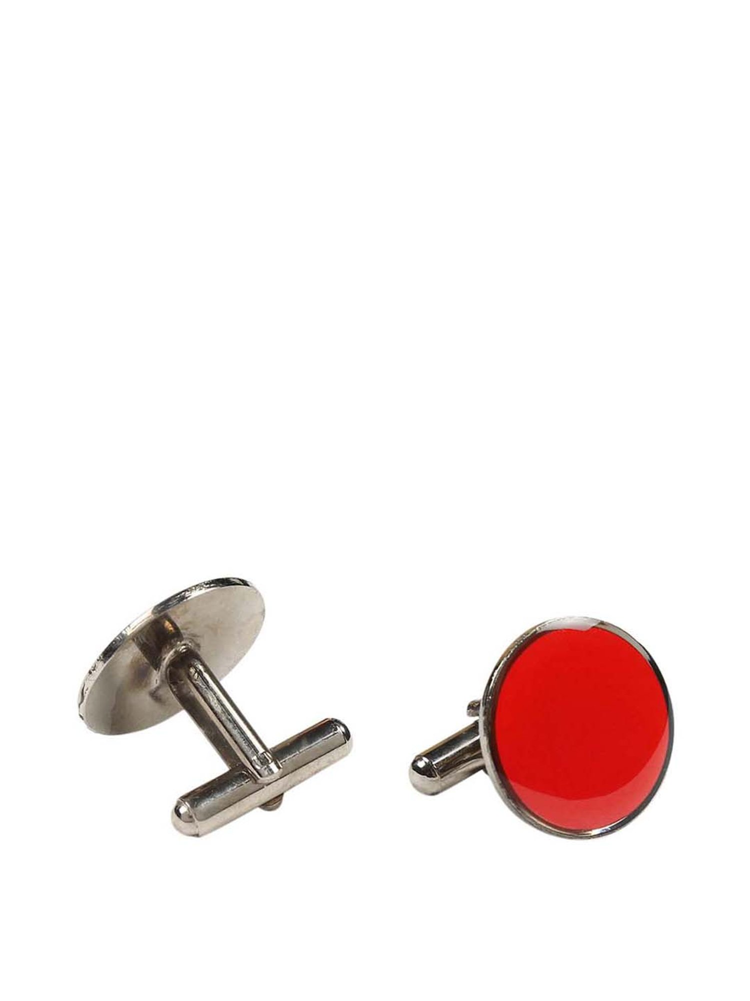 Tossido Maroon Woven Necktie With Pocket Square and Cufflinks