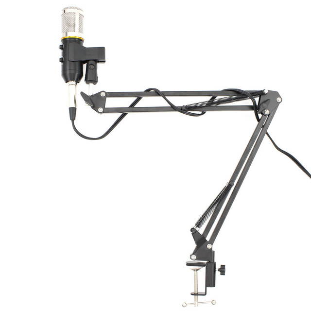 MK F200FL USB Audio Studio Vocal Recording Microfono Professional Condenser Microphone With Holder Stand Pop Filter for Computer