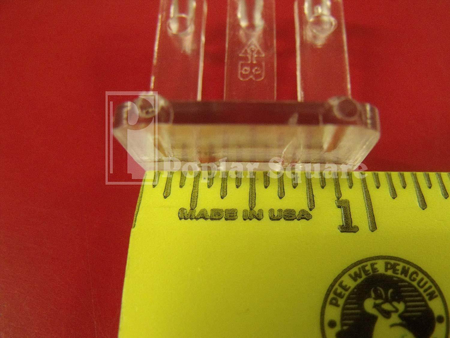 Bmi Clear Plastic False Front Clips #1931CL (4 Clips)