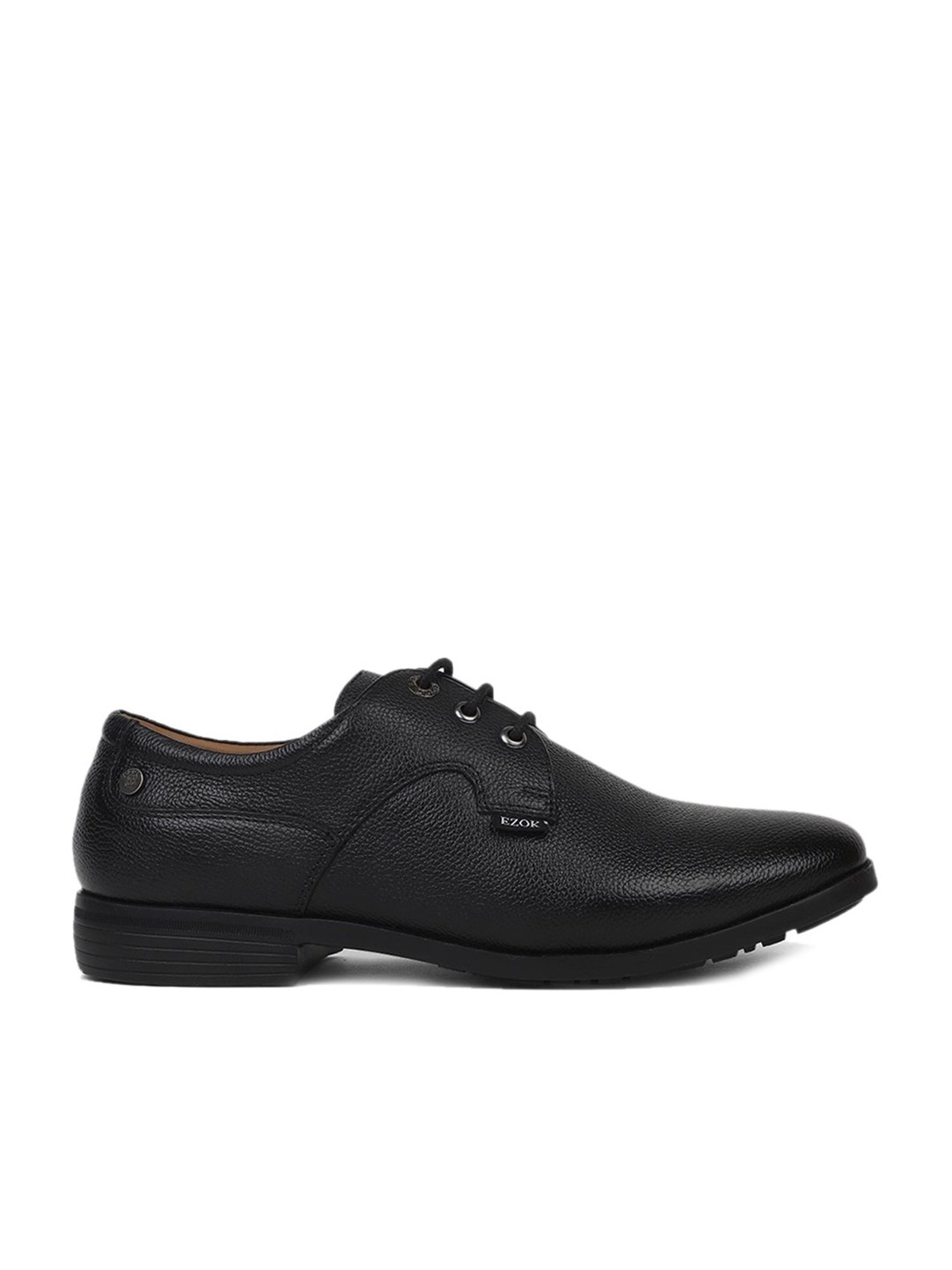 EZOK Men's Black Derby Shoes