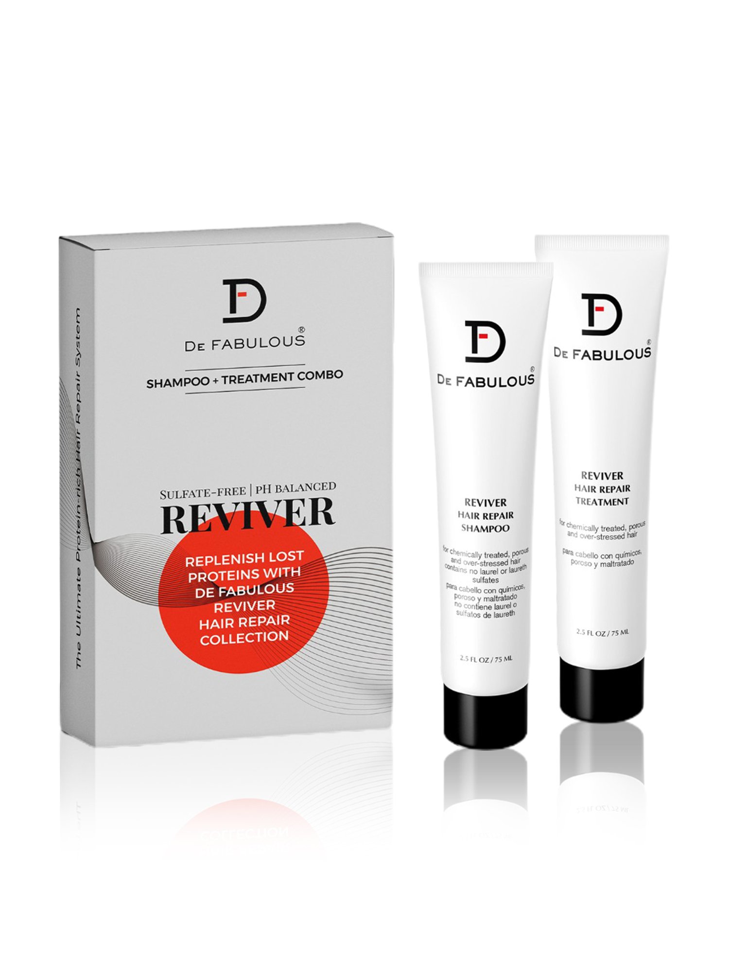 De Fabulous Reviver Hair Repair Shampoo & Treatment Combo