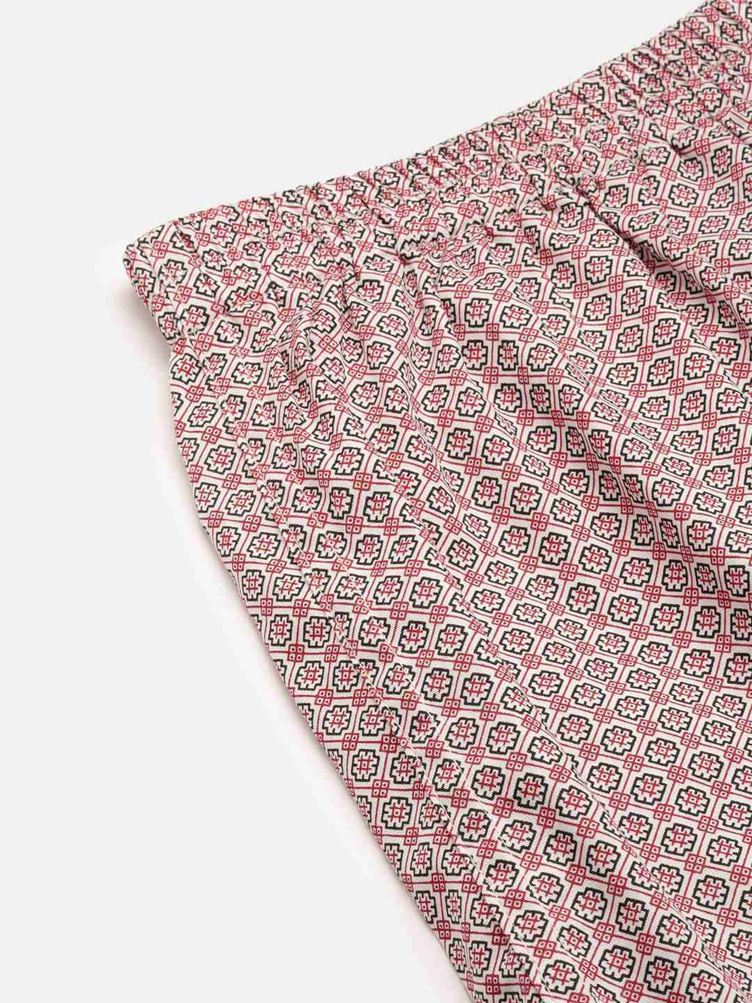Showoff Red Cotton Slim Fit Printed Boxers