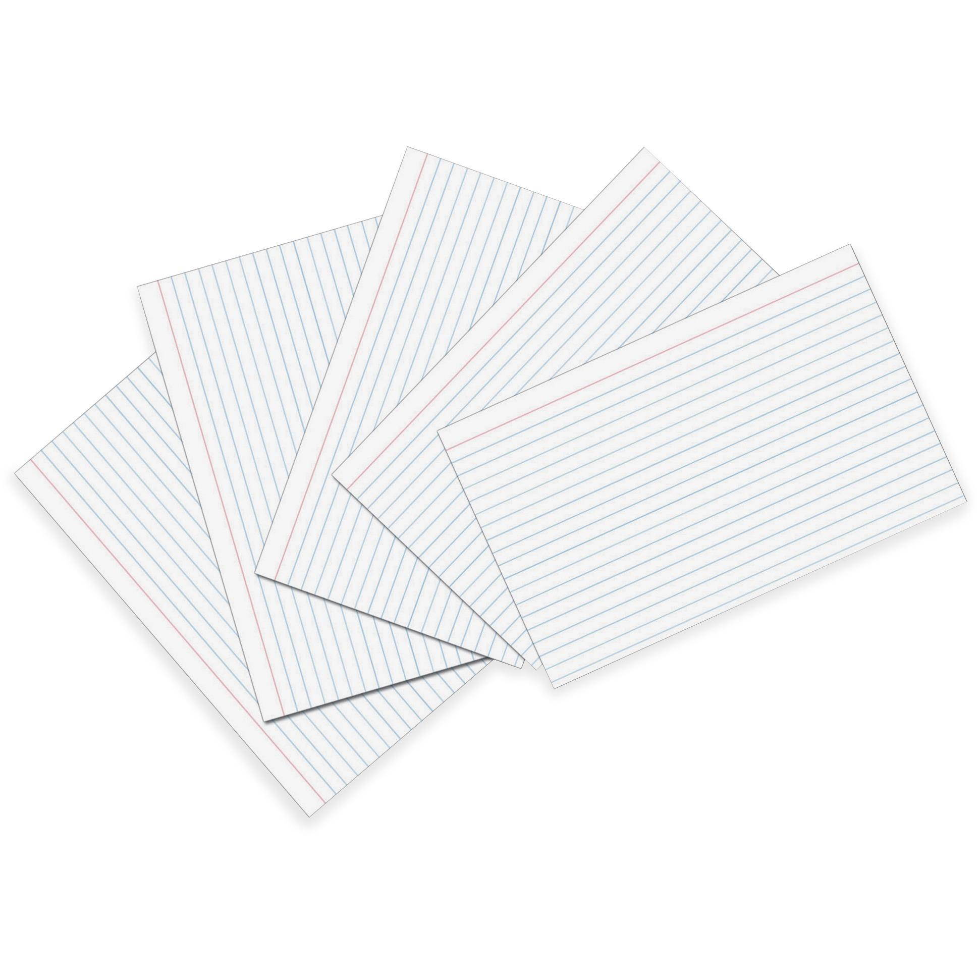Pacon Index Cards Ruled 4"x6" 100/PK White 5136