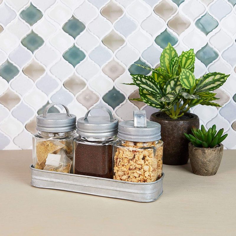 Rite Lite 11.75" Shabbat Candles Drip Rectangular Tray - Blue/Yellow