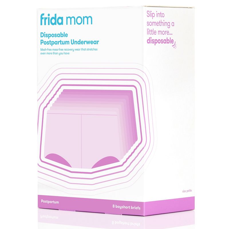 Frida Mom Disposable Postpartum Underwear Boy Shorts Briefs - Regular 8ct