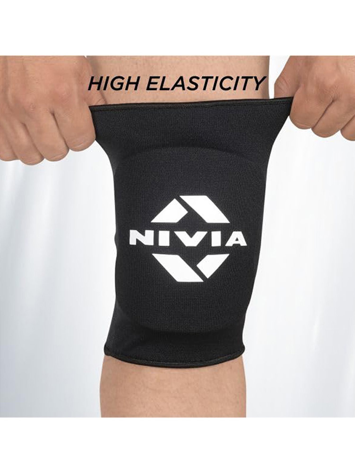 Nivia Reversible Volleyball Knee Pad (Black) Size - Free Size