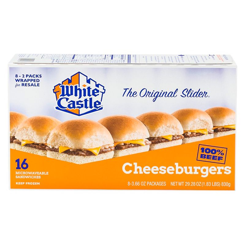 White Castle Microwaveable Frozen Cheeseburger Sliders - 29.28oz/16ct