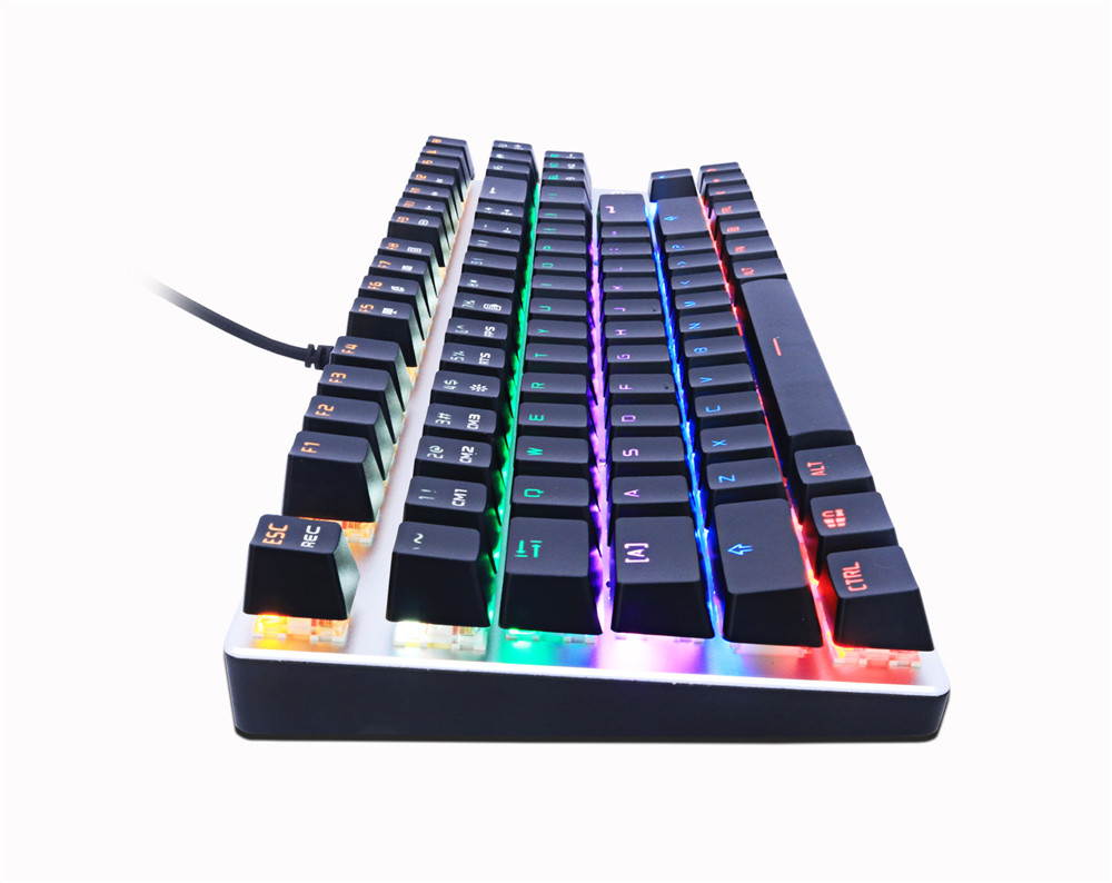 Glorious Modular Mechanical Gaming Keyboard (GMMK)- Barebone Edition (DIY Assembly Required) (Full Size, Black) + Glorious Black Aura Keycaps (Bundle)