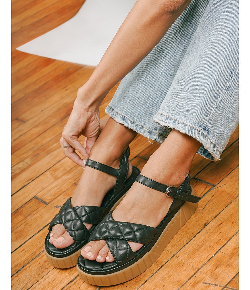 Sam Edelman Gavril Leather Platform Sandals