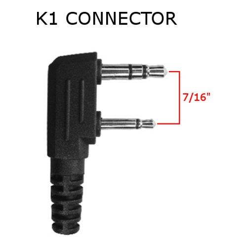 IMPACT 1-Wire Over the Ear Surveillance Earpiece for Kenwood 2-Pin Radio (K1-S1W-EH3)