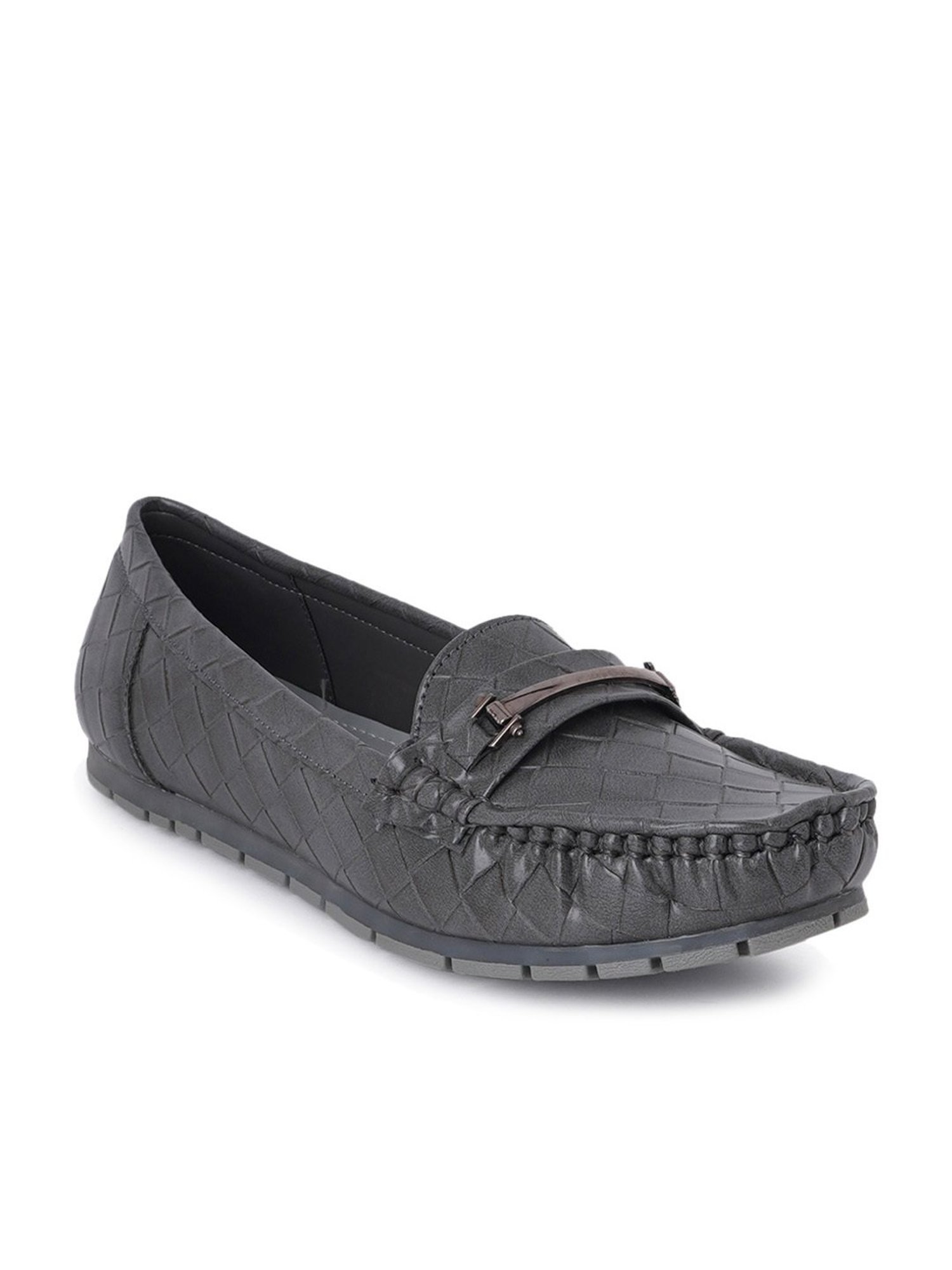 Scentra Women's Grey Casual Loafers