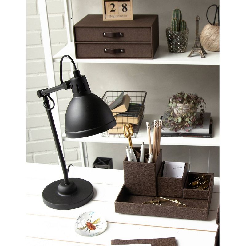 Birger 2 Drawer Canvas File Box Dark Brown - Bigso Box of Sweden