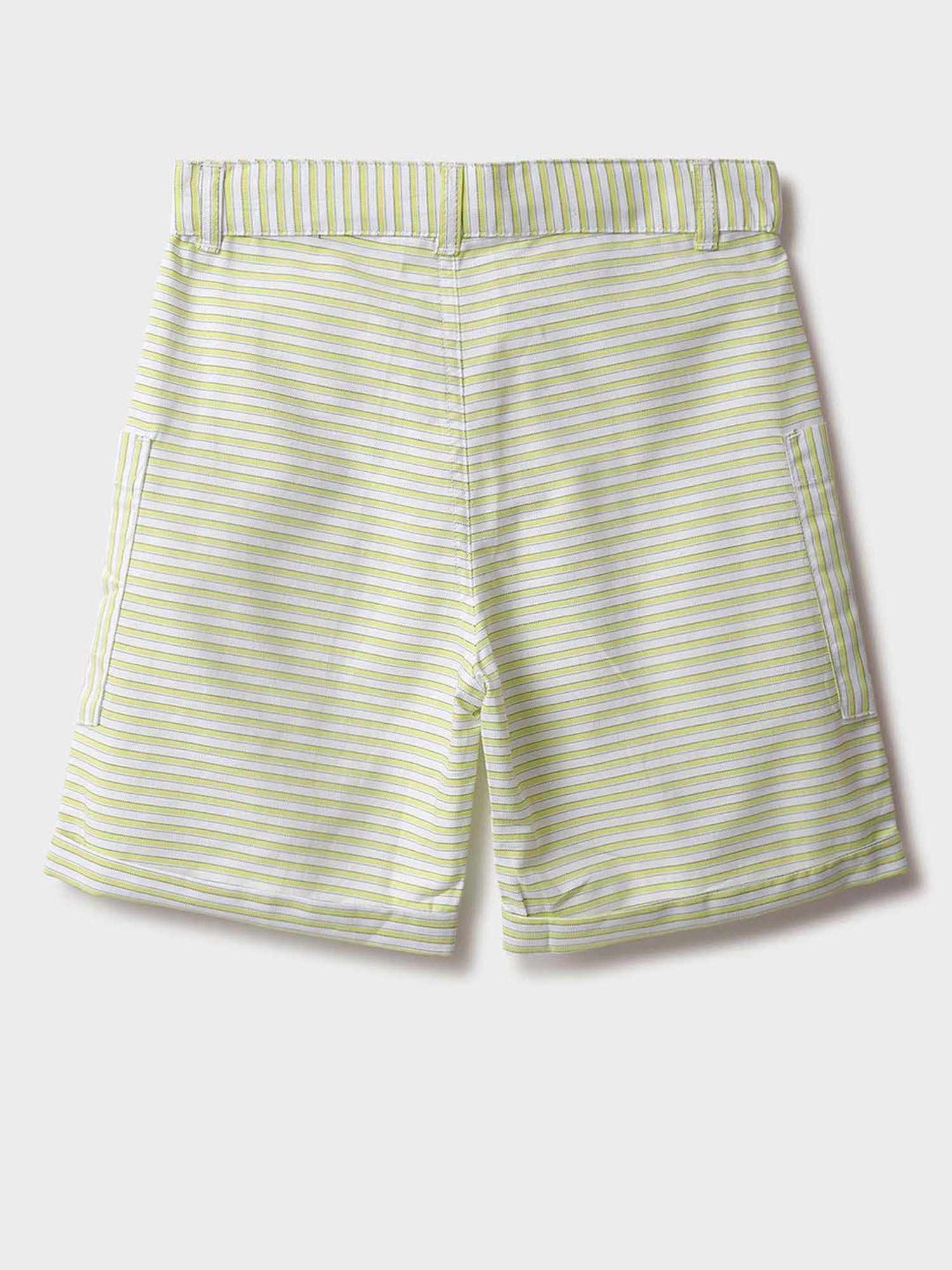 Gini & Jony Kids Brown Solid Bermudas