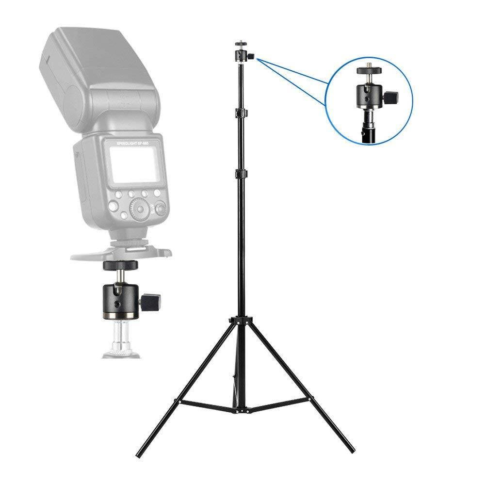 UTEBIT Ball Head Mini with Lock 360 Dgree Hot Shoe Tripod Mount Adapter Bottom Diameter 1.25inch Aluminum Ballhead Max Load 6.6lb Compatible for DSLR Camera/Video Recorder/Vive