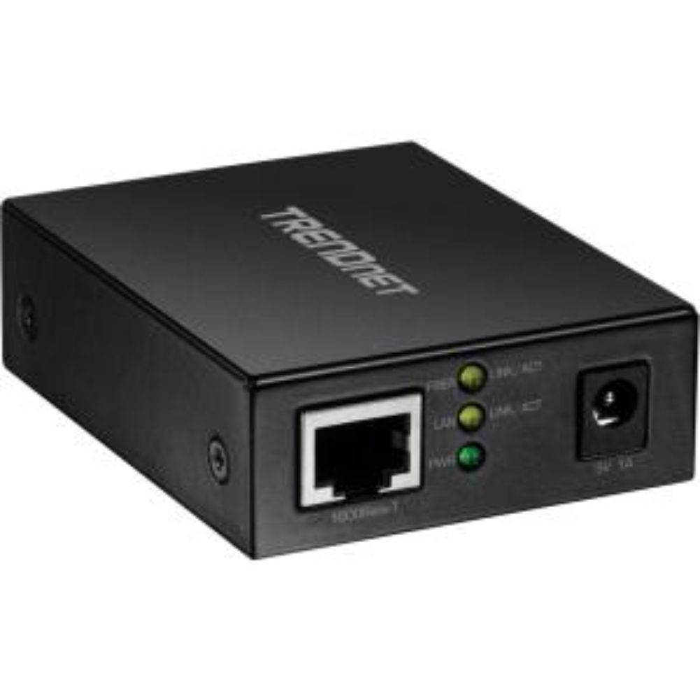 TRENDnet 1000BASE-T to SFP Fiber Media Converter, Gigabit Ethernet to SFP Media Converter, 4Gbps Switching Capacity, TFC-GSFP