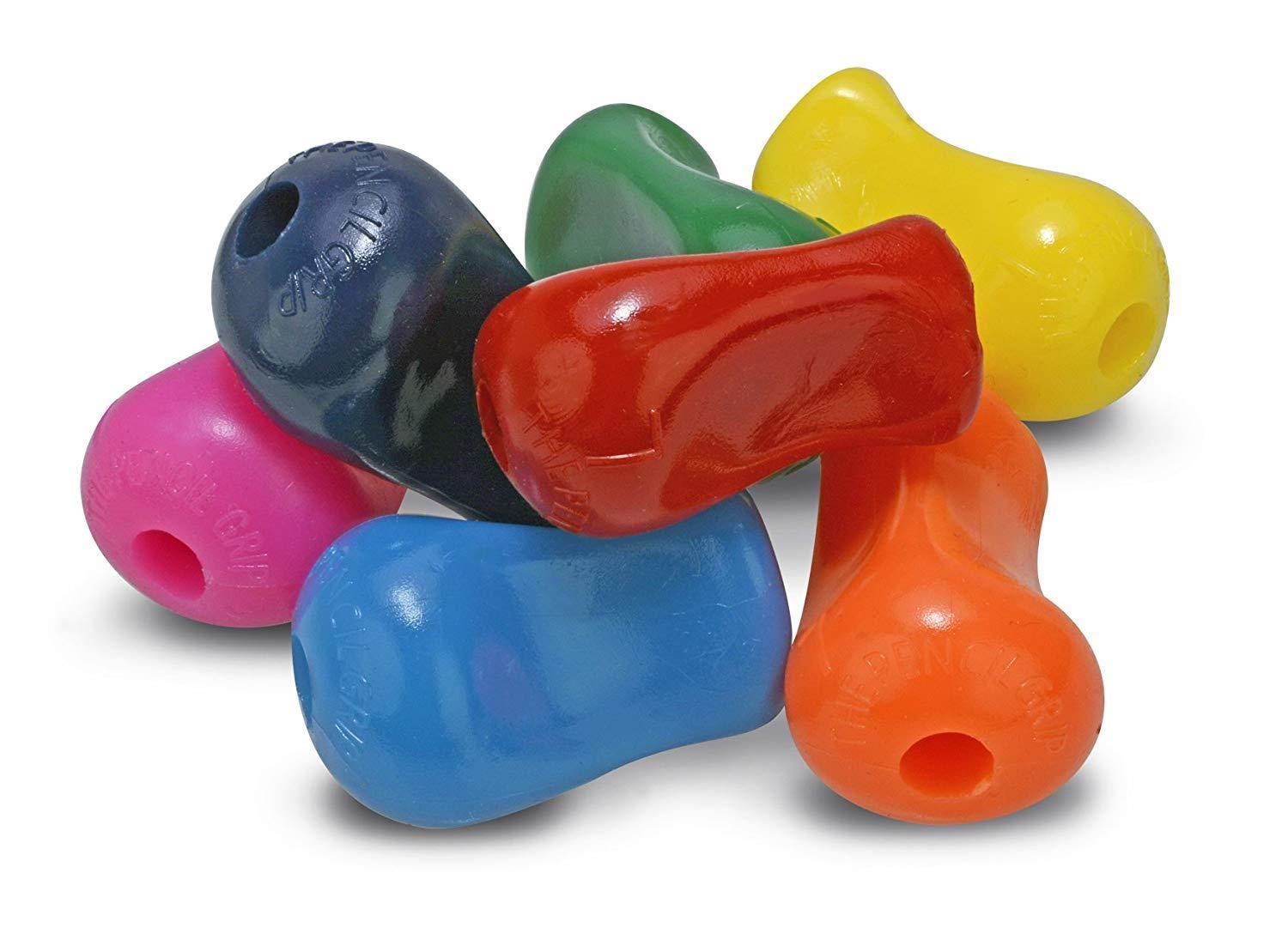 The Pencil Grip Original Universal Ergonomic Writing Aid for Righties and Lefties, 6 Count, Assorted Colors (TPG-11106)