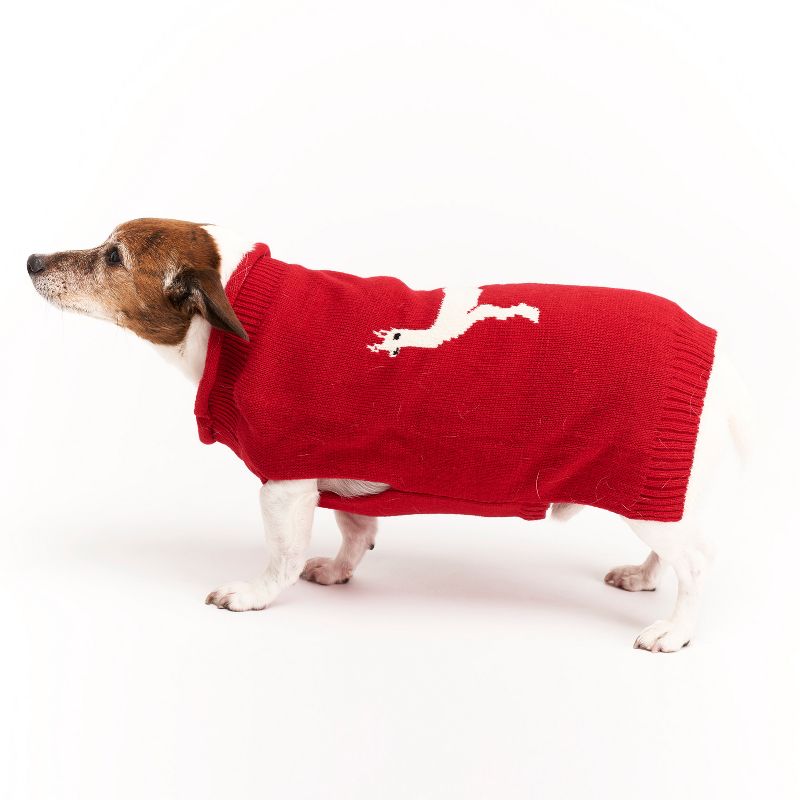 Royal Animals Dog and Cat Sweater - Red - S