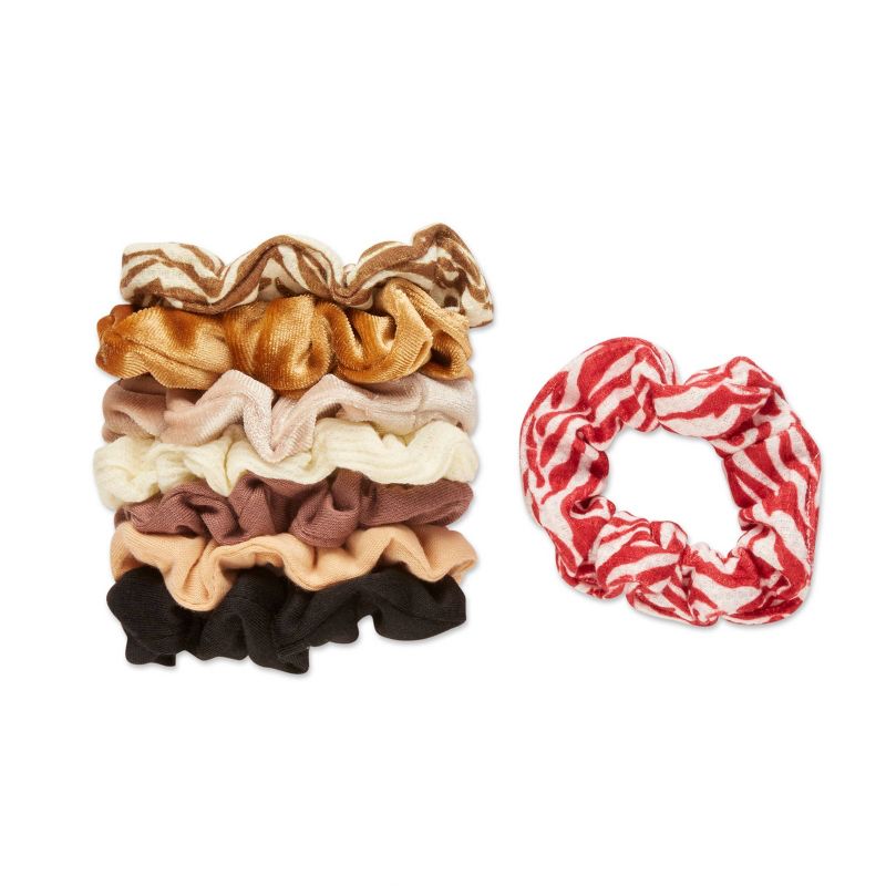 scunci Basics Small Scrunchies - Neutral - 8pk