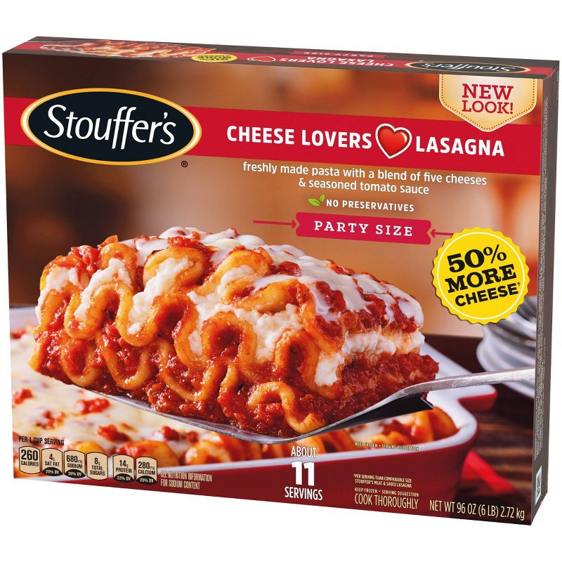 Stouffer's Party Size Frozen Cheese Lovers Lasagna - 96oz