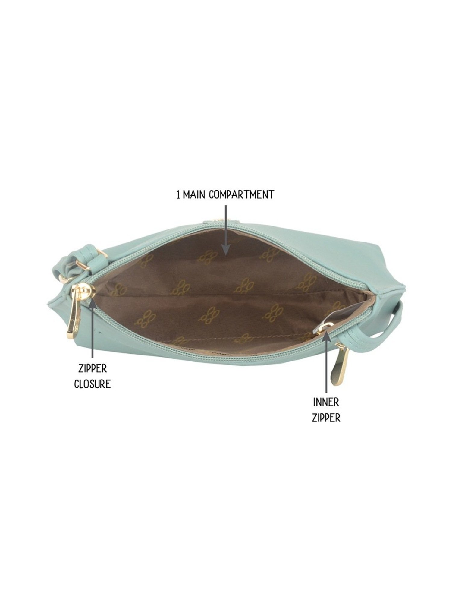 Baggit Green Small Cross Body Bag