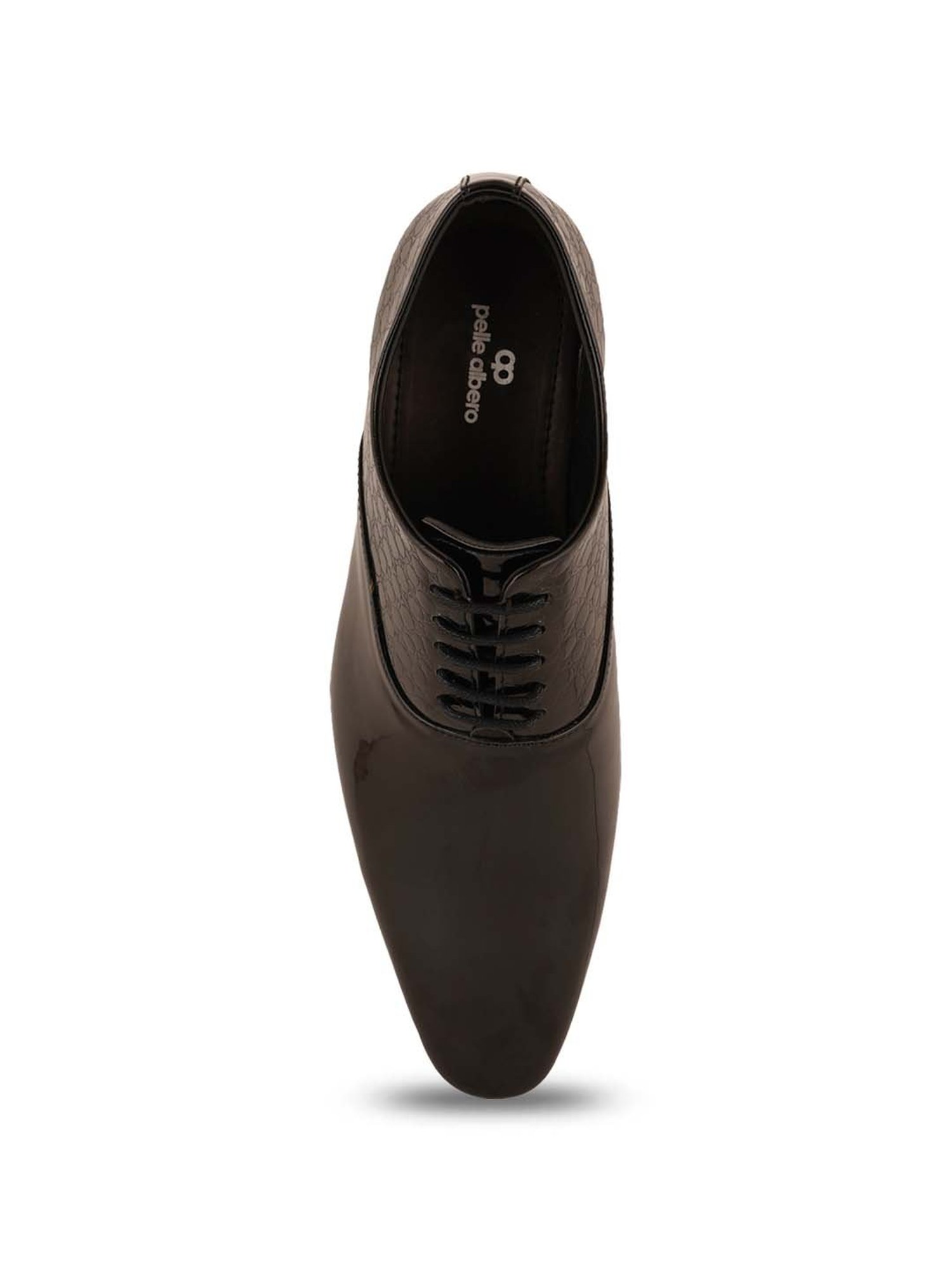 Pelle Albero Men's Black Oxford Shoes