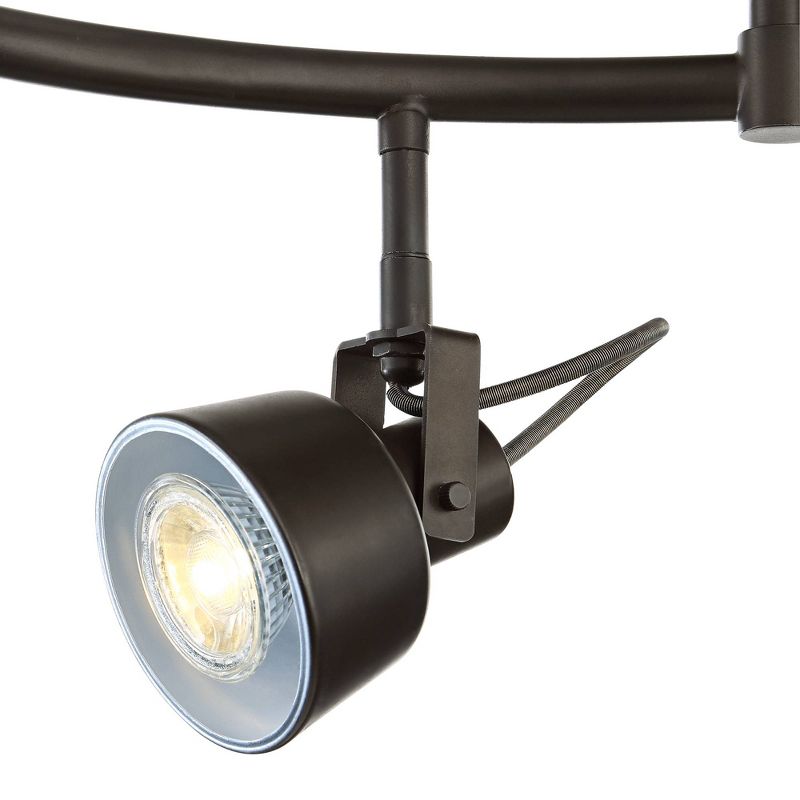 Pro Track 6-Light Bronze LED Track Fixture