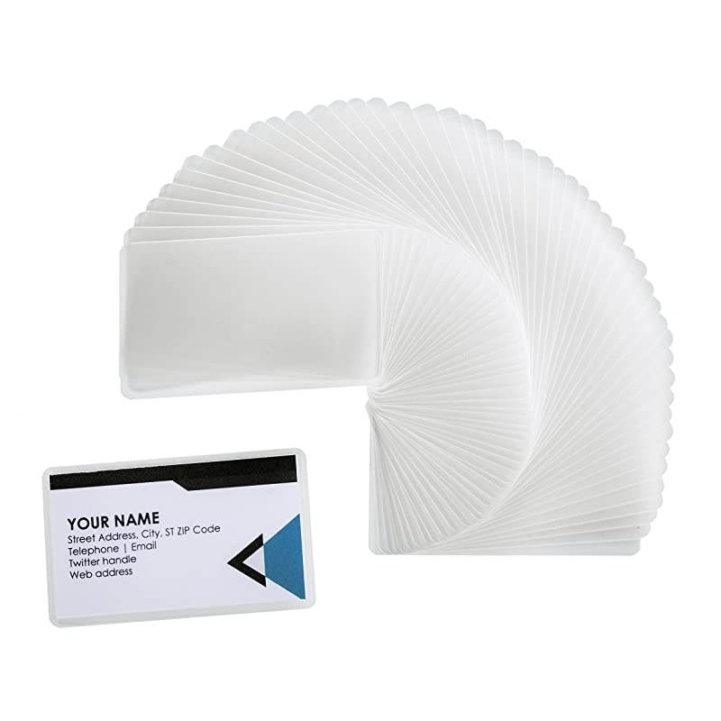 Pouches Thermal Laminator Pouch Clear 225 x 375 Business Card Size 5 mil Thickness Moisture Resistant 200Pack
