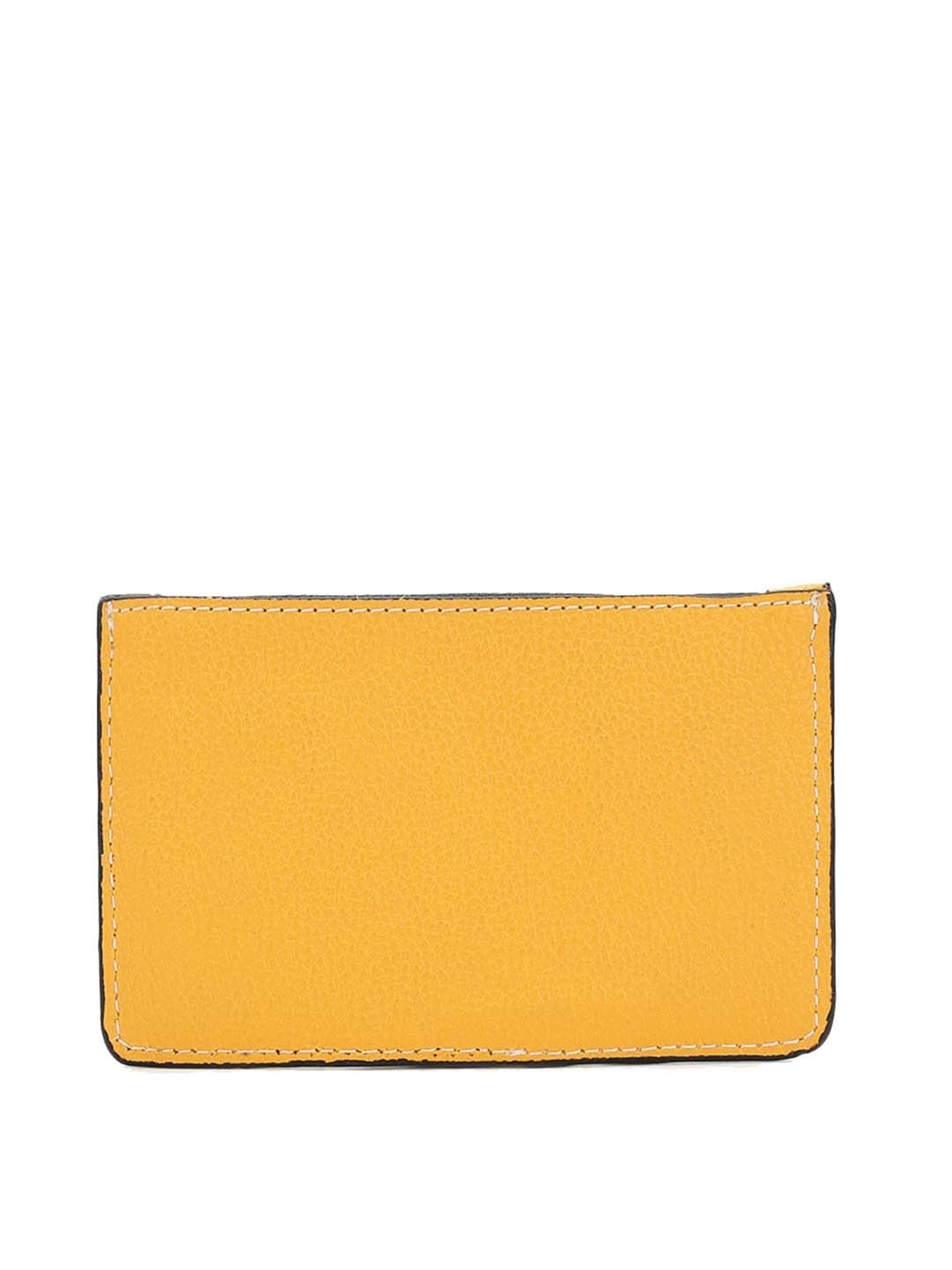 KLEIO Mustard Solid Card Holder