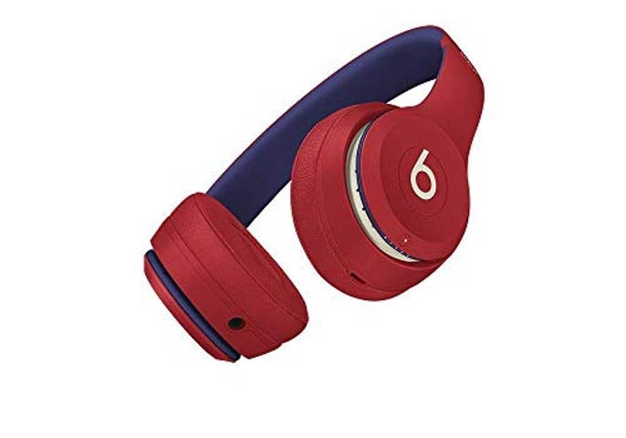 Beats Solo3 Wireless On-Ear Headphones - Beats Club Collection - Club Red (Renewed)
