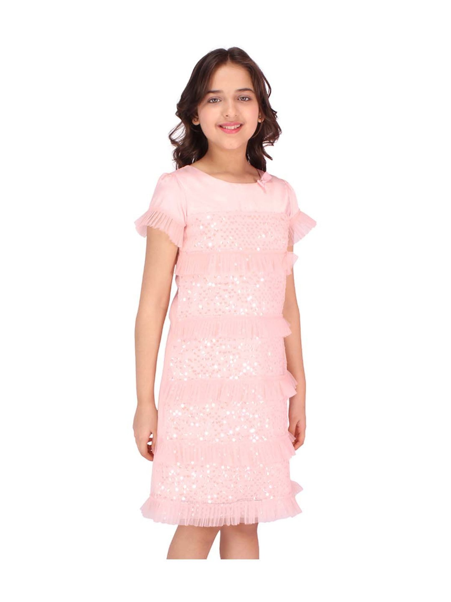 Cutecumber Kids Pink Regular Fit Dress