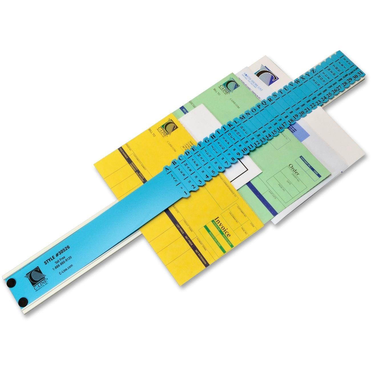C-line All-purpose Sorter - 2.5" Width X 23.5" Depth - Plastic - Blue (CLI30526)