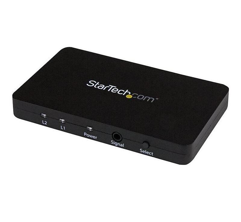 StarTech Automatic Audio/Video Switchbox for Projector/Smartphone (VS221HD4K) 