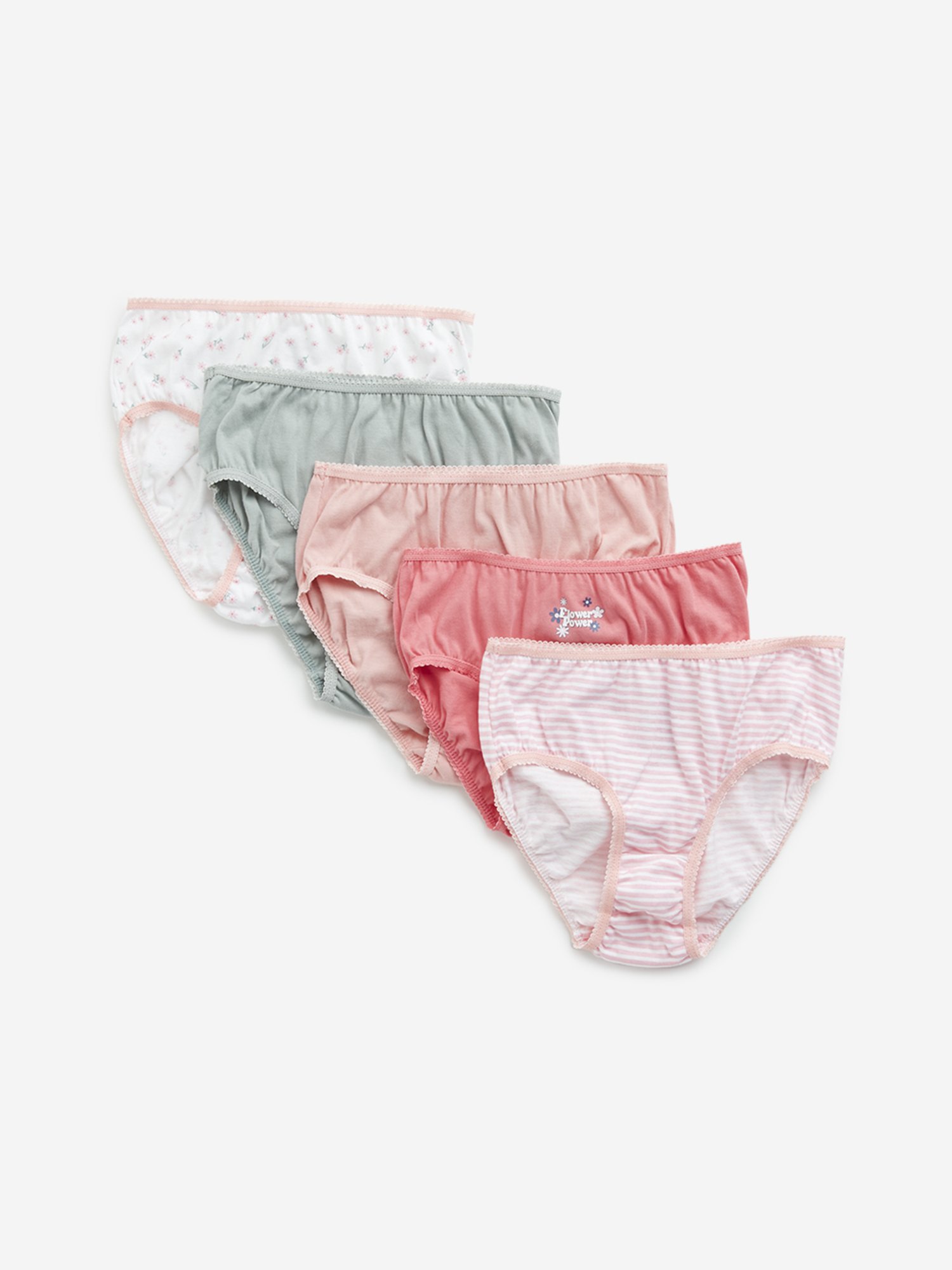 D'chica Kids Multicolor Cotton Printed Panties - Pack of 6