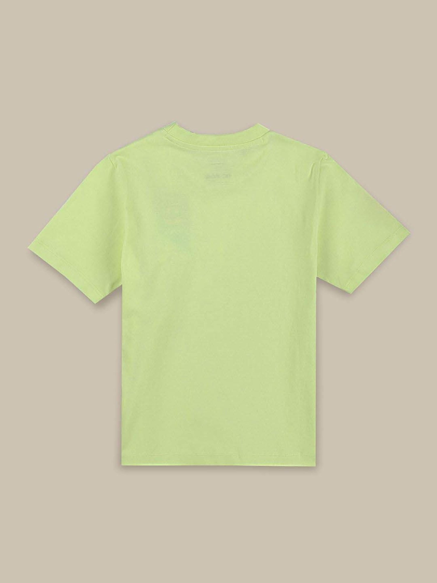 Kidsville Boys Green Cotton Printed T-Shirt