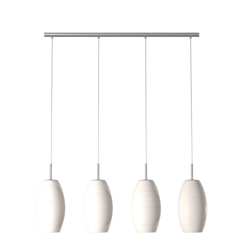 Batista 1 Multi Light Pendant Ceiling Light 39.5 " Matte Nickel - Eglo