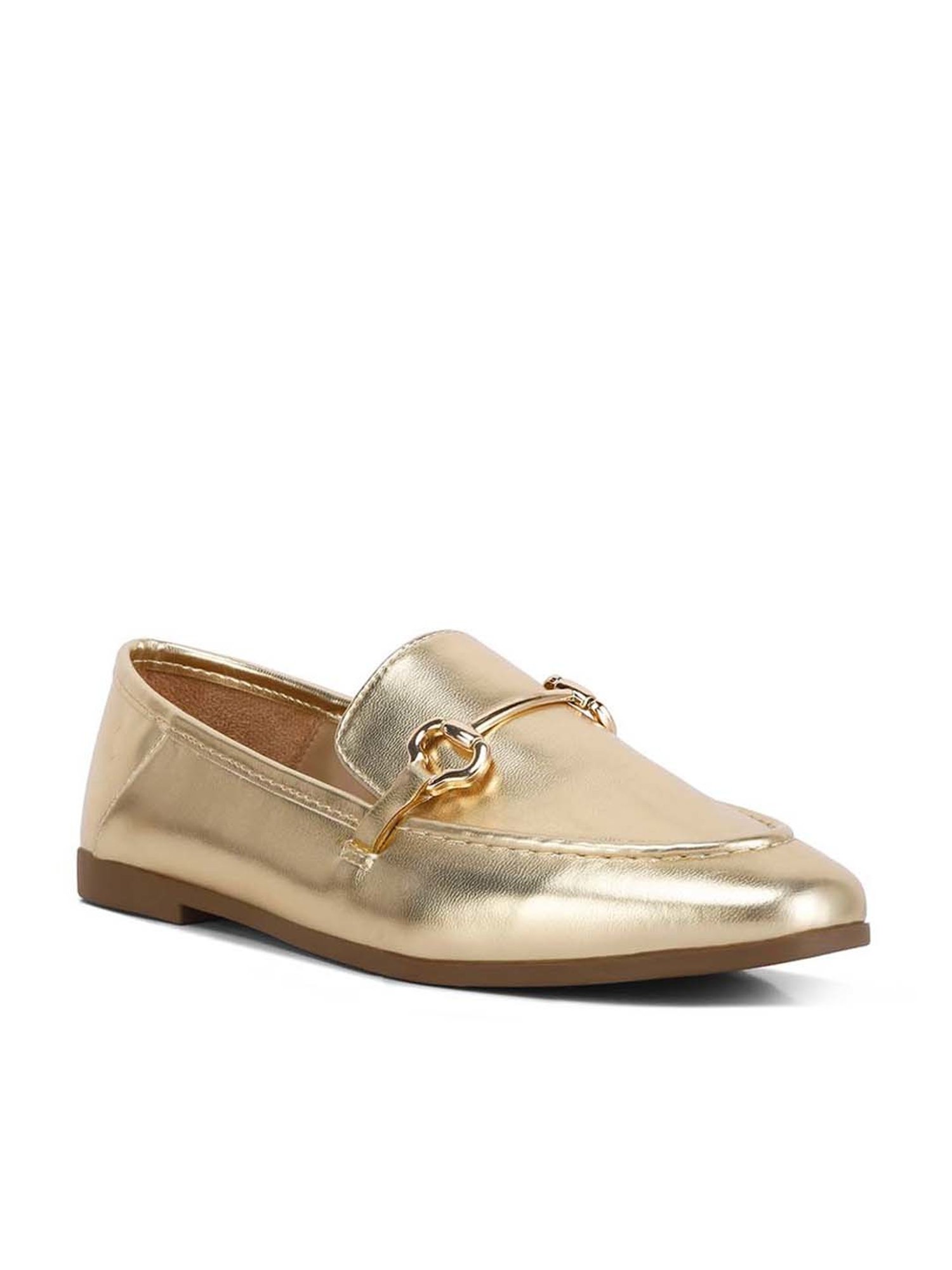 London Rag Women's Golden Casual Loafers