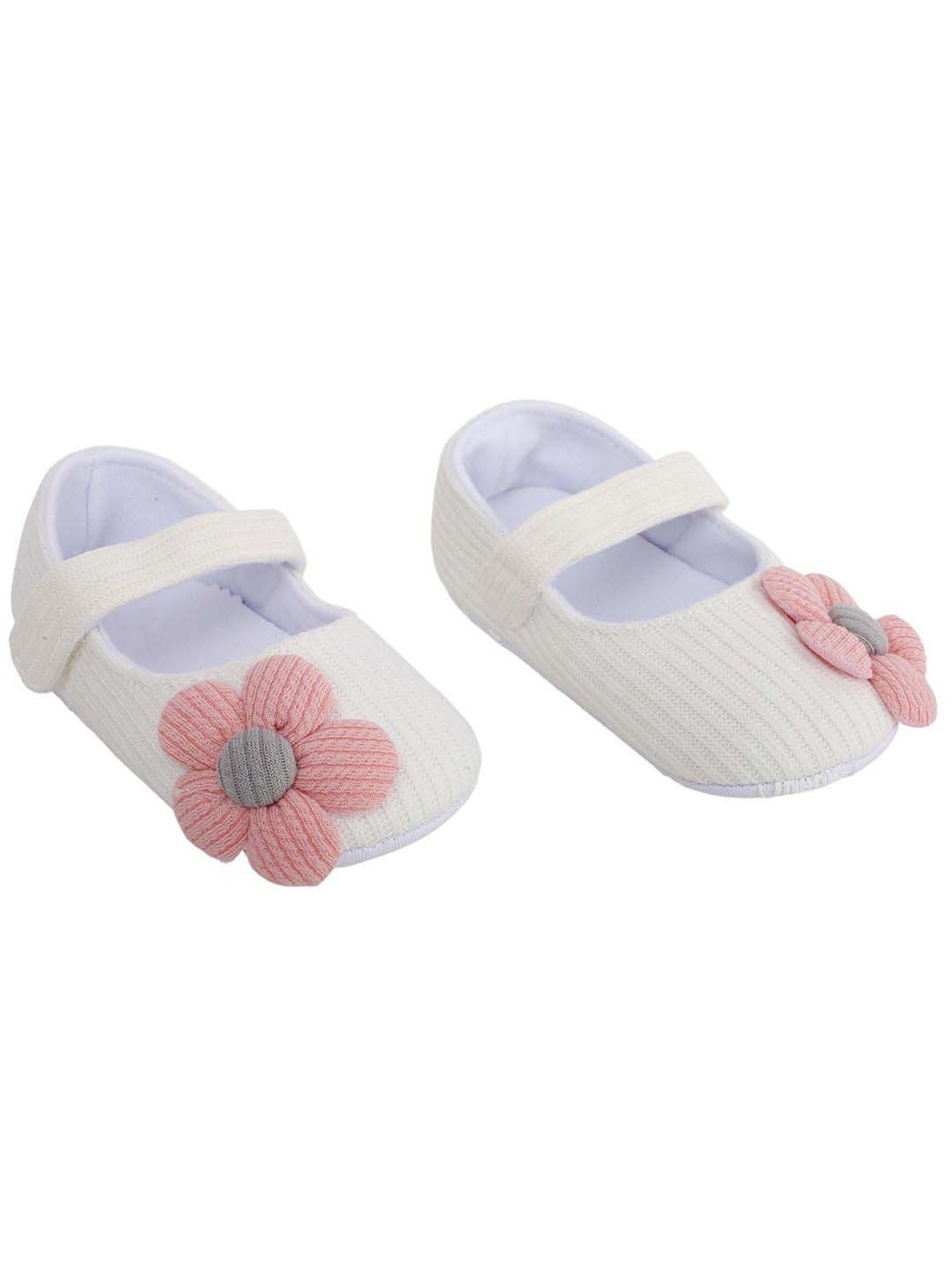 Baby Moo Kids White Casual Mary Jane Shoes