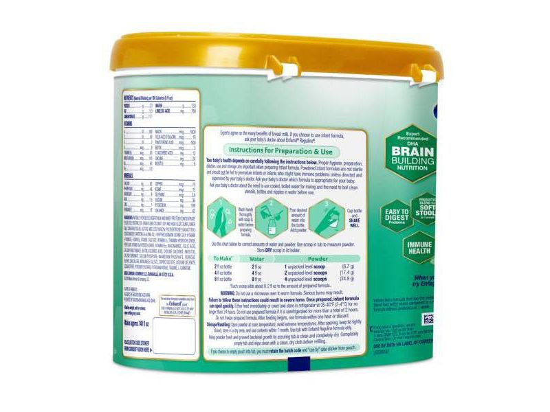 Enfamil Reguline Infant Formula Powder - 19.5oz/4pk Each