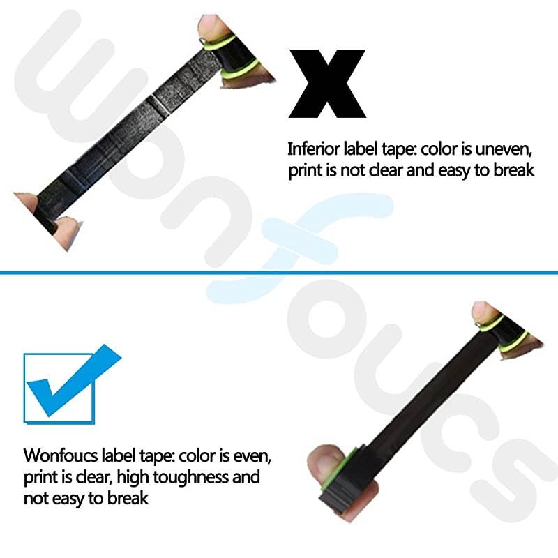 Compatible Label Tape Replacement for DYMO LetraTag Refills Clear Transparent Label Tape Compatible with DYMO Label Maker 12 Inch x 13 Feet 12mm x 4m 4 Pack