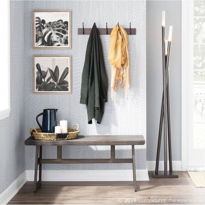 Metal Icicle Contemporary Table Lamp Gold (Includes LED Light Bulb) - LumiSource