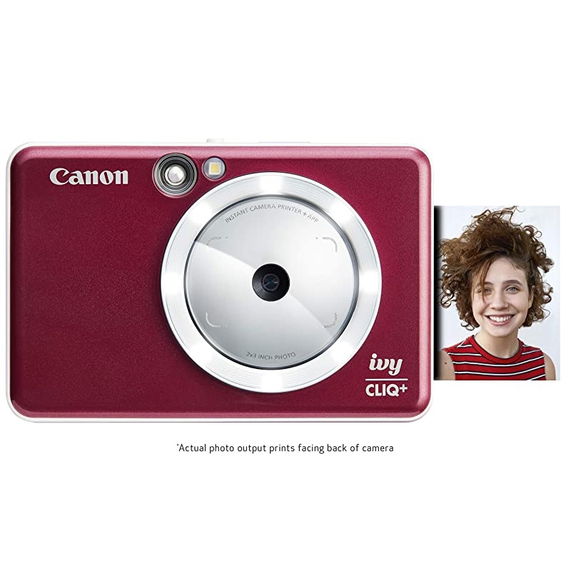 IVY CLIQ+ Instant Camera Printer Smartphone Photo Printer Via BluetoothR Ruby Red