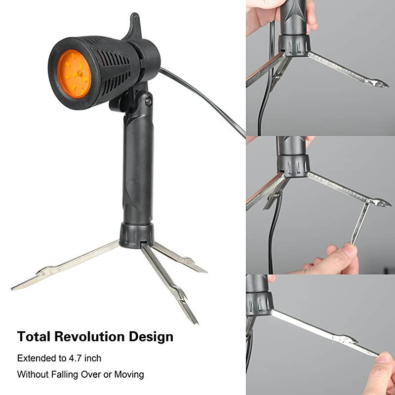 Photography LED Continuous Light Lamp 5500K Portable Camera Photo Lighting for Table Top Studio 2 Sets