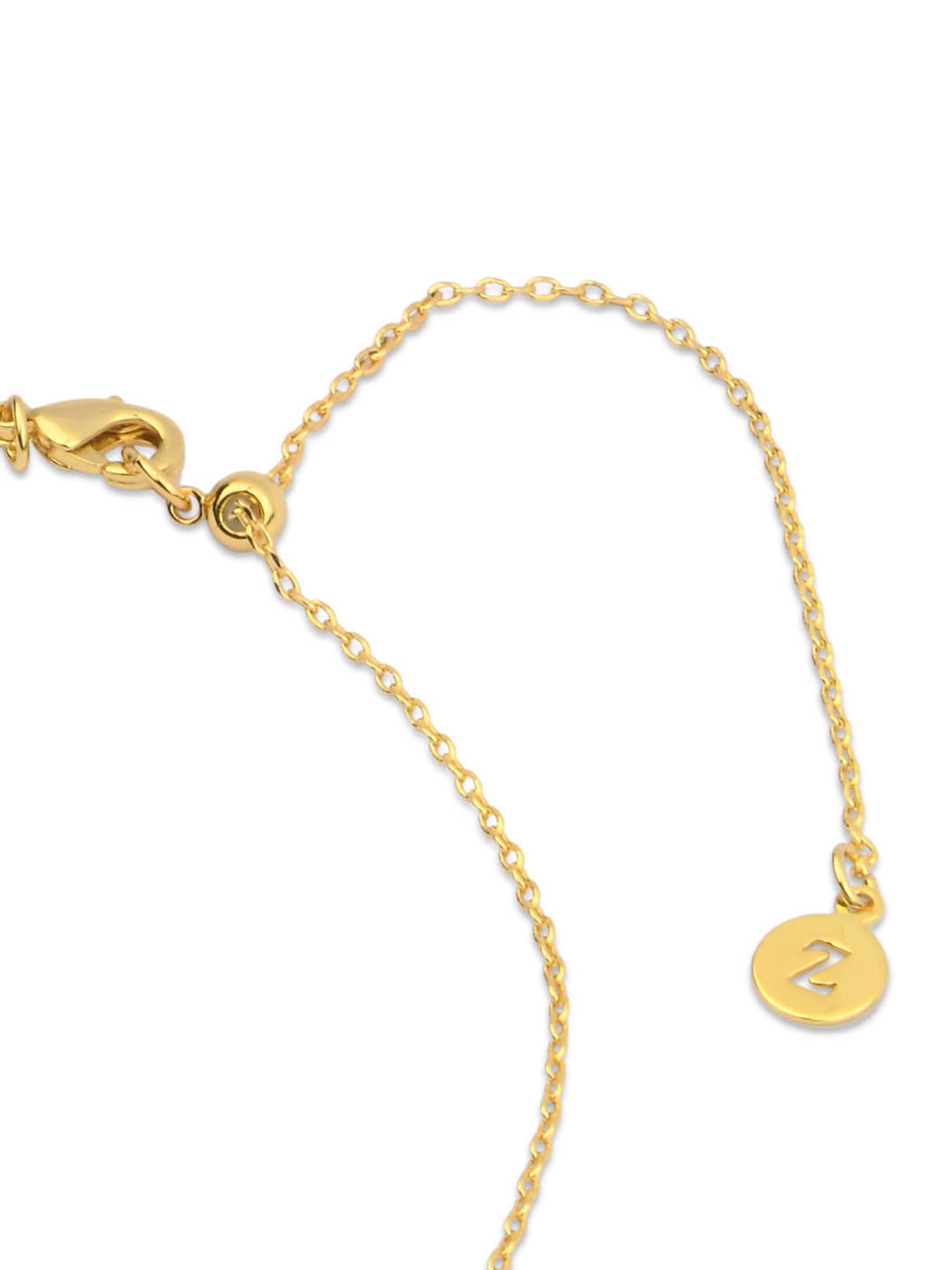 Accessorize London Z Real Gold-plated CZ Sparkle Pendant Necklace for Women