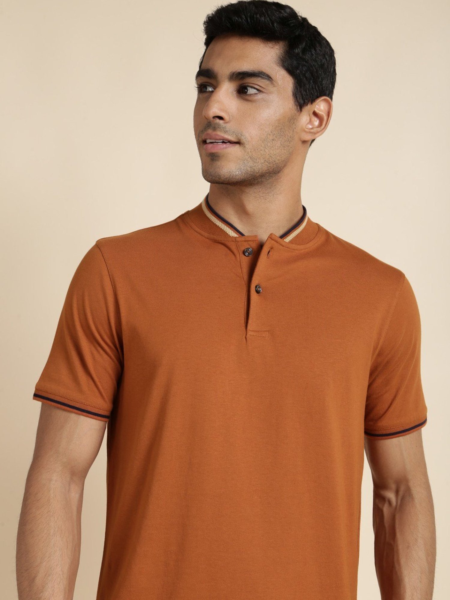 Andamen Orange Regular Fit T-Shirt