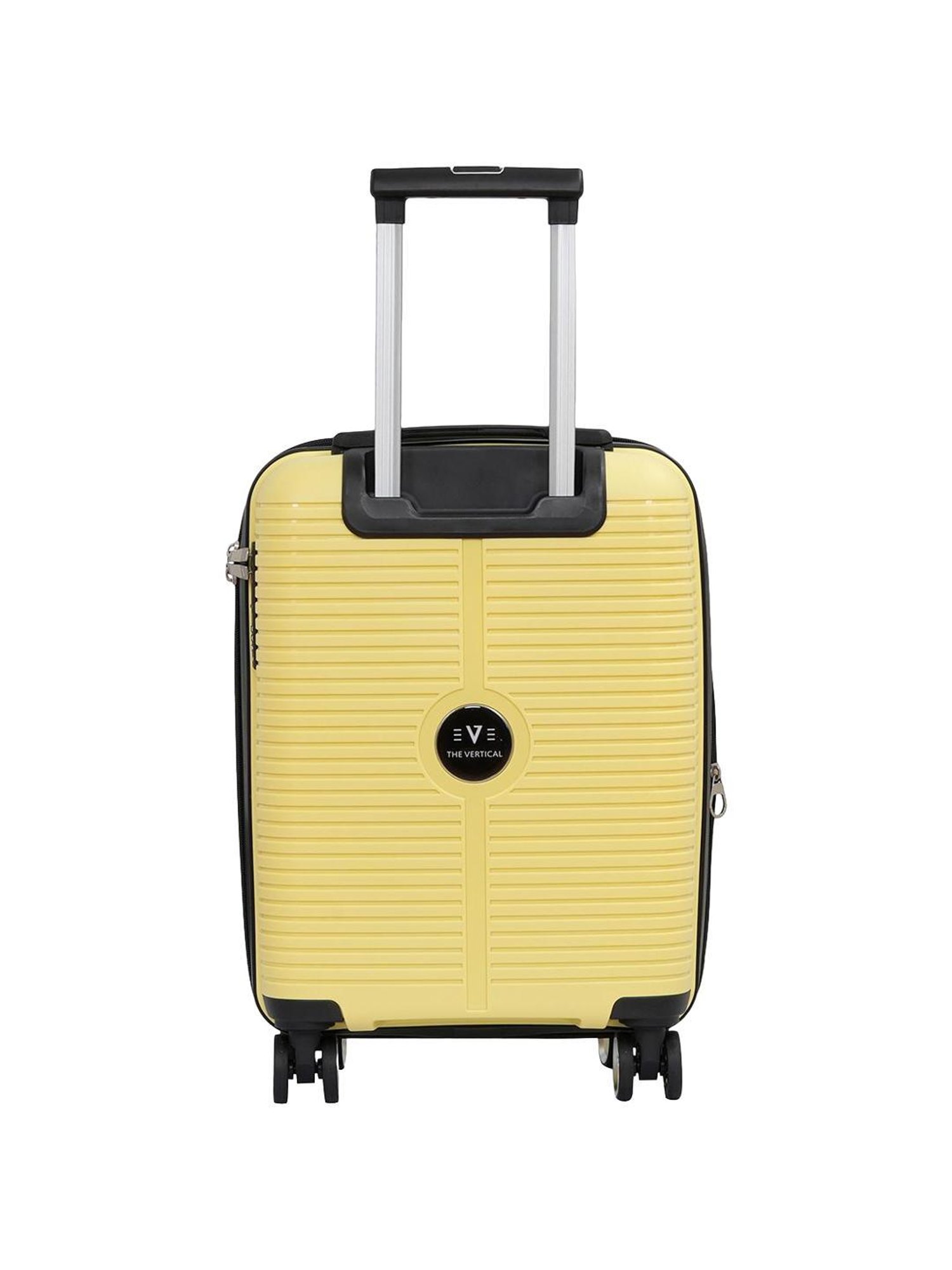 The Vertical Stellar Yellow Wheels 8 Small Hard Cabin Trolley Bag