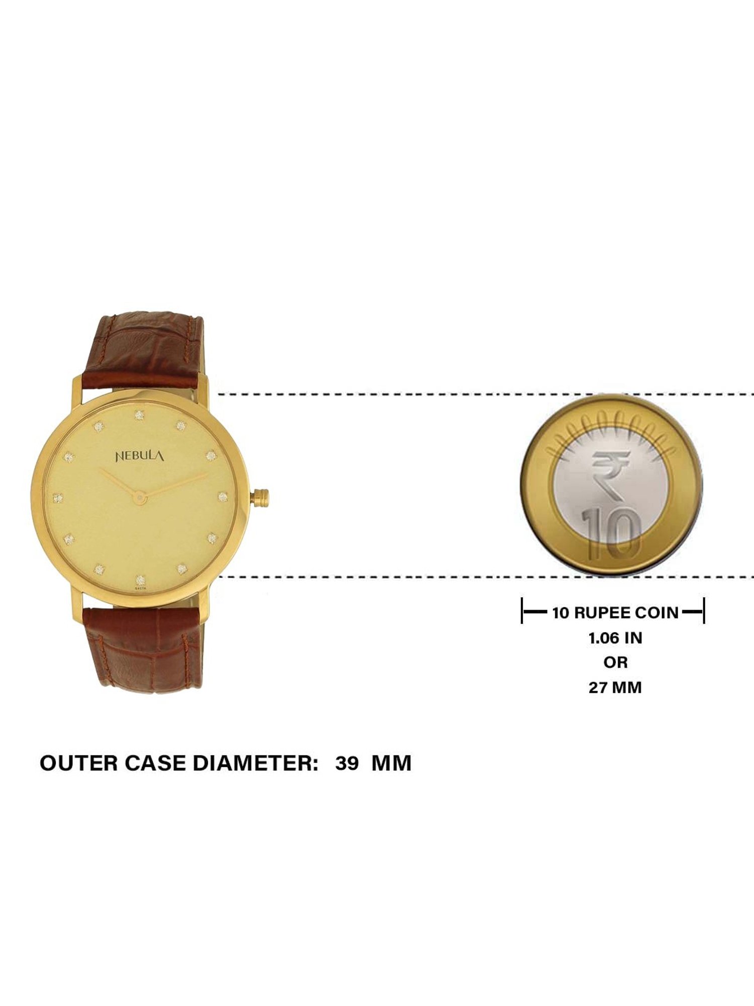 Nebula NN600DL08 18 Karat Solid Gold Watch for Men