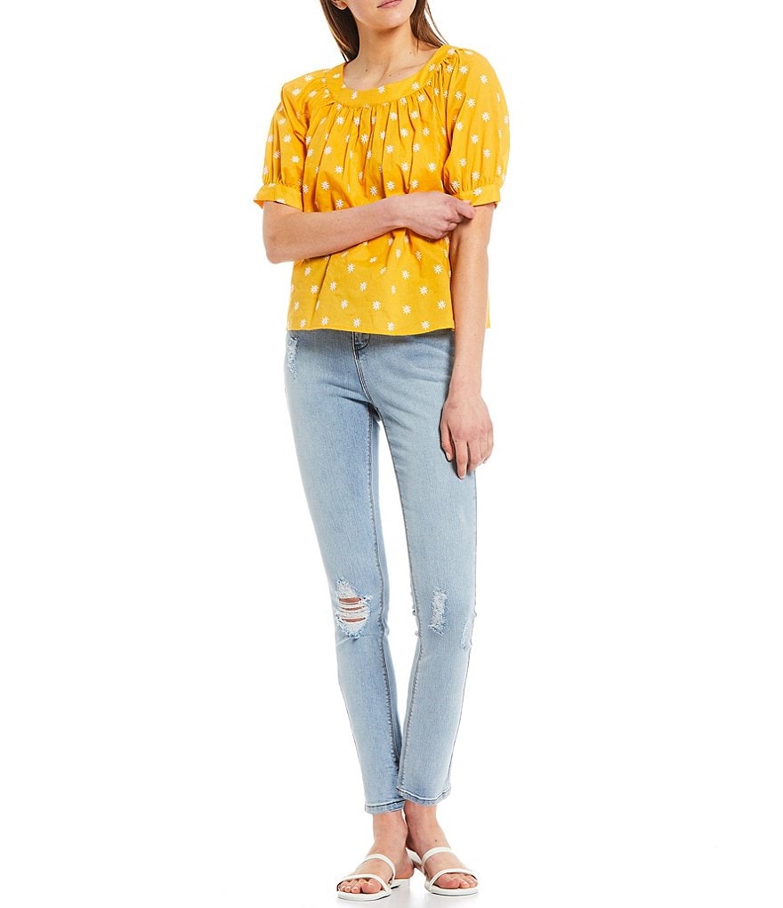 A Loves A Vintage Skinny Distressed Jeans