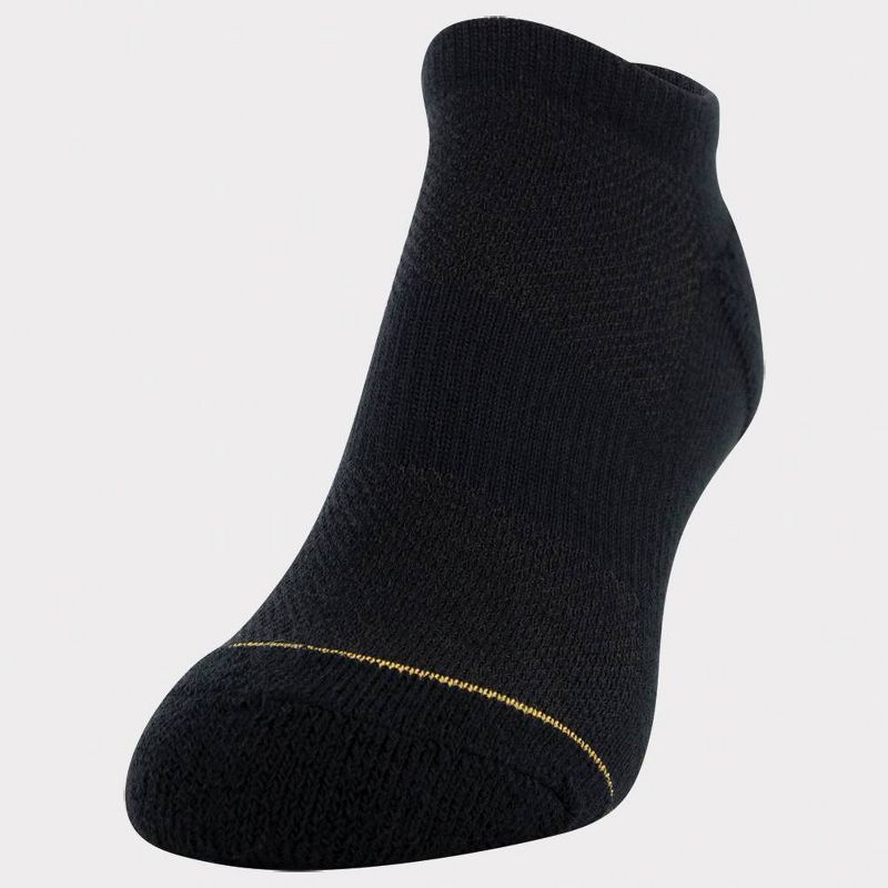 All Pro Women's Lightweight 6+2 Bonus Pack No Show Athletic Socks - White/Black 4-10